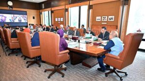President Dr Arif Alvi chairing the 6th meeting of the Senate of the COMSATS University Islamabad, at Aiwan-e-Sadr