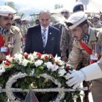 Special Envoy of Organization of Islamic Cooperation (OIC) Secretary General for Jammu & Kashmir, His Excellency Ambassador Yousef Muhammed Saleh Aldobey laid floral wreath at J&K Monument during his visit to Chakothi (LOC) and Muzaffarabad along with High level delegation from brotherly Muslim countries including KSA and Sudan