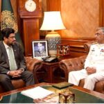 Governor Sindh Kamran Khan Tessori meets with new Chief of Naval Staff Admiral Naveed Ashraf at Governor House