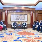 Caretaker Prime Minister Anwaar-ul-Haq Kakar meets Mr. Li Xi, member of the Standing Committee of the Politburo of Communist Party of China (CPC) and Secretary of CPC's Central Commission of Discipline Inspection
