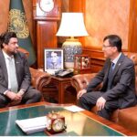 Governor Sindh Kamran Khan Tessori meets with Consul General of South Korea Yi Sung Ho at Governor House