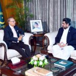 Sindh Governor Kamran Khan Tessori is meeting the President Dr. Arif Alvi at the President's House
