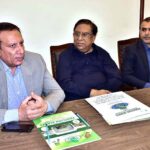 Deputy Chief Manager State Bank of Pakistan Zafar Iqbal addressing to State Bank Refinance Scheme Seminar for business community