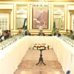 The Caretaker Prime Minister Anwaar-ul-Haq Kakar interacts with the TV anchors and Media persons