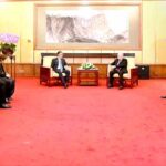 Caretaker Prime Minister Anwaar-ul-Haq Kakar meets Russian President Vladimir Putin on the sidelines of 3rd Belt and Road Forum