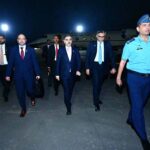 After concluding his visit to China, Caretaker Prime Minister Anwaar-ul-Haq Kakar arrives in Islamabad.