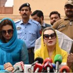 Special Assistant to Prime Minister for Human Rights and Women Empowerment Ms. Mushaal Hussein Mullick talking to media