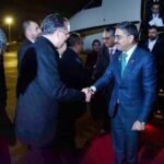 Caretaker Prime Minister Anwaar-ul-Haq Kakar arrives in Ürümqi