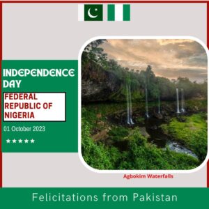 Pakistan greets China, Nigeria on their national days