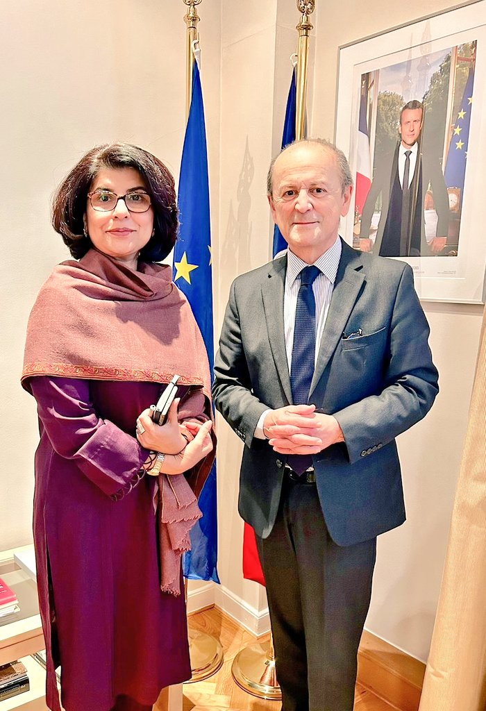 Pak, French envoys in Brussels agree to strengthen bilateral ties