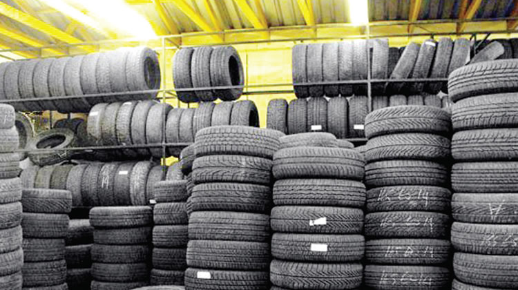 120 non-custom paid tyres recovered