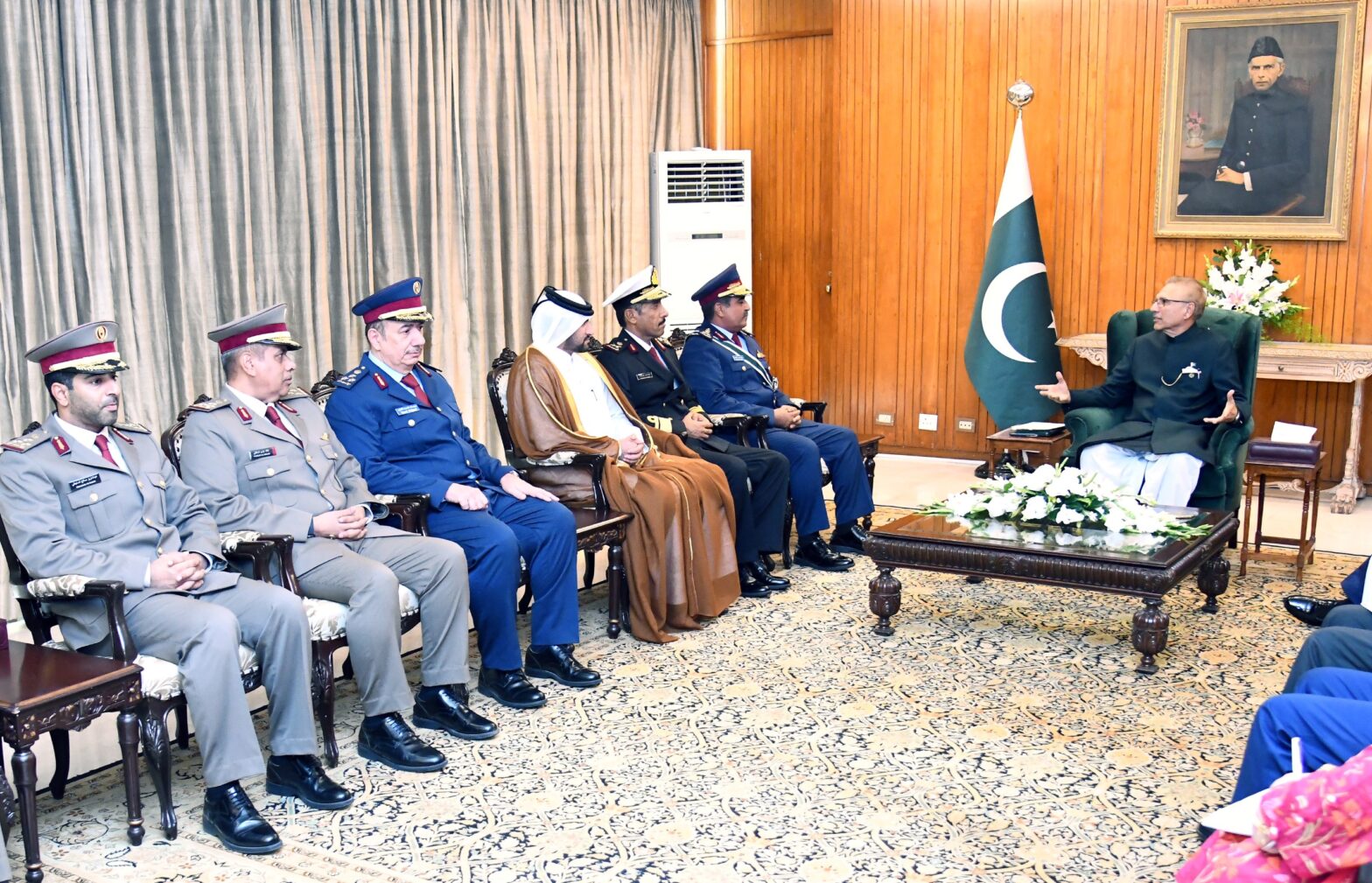 President for stronger economic, defence ties with Qatar