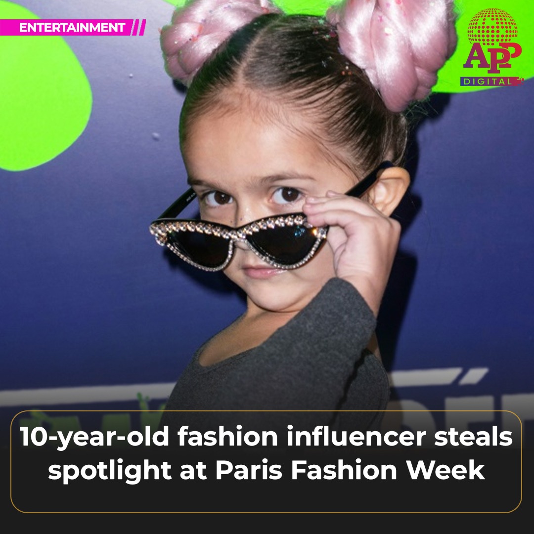 10-year-old fashion influencer dazzles at Paris Fashion Week