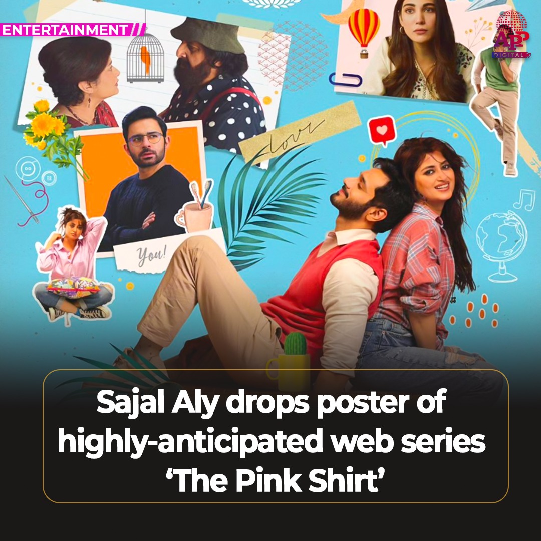 Sajal Aly unveils poster of latest web series ‘The Pink Shirt’