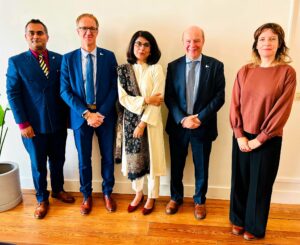 Amb. Amna Baloch meets Rector Rik Van de Walle