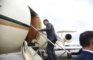 Caretaker Prime Minister Anwaar-ul-Haq Kakar departs for the Kingdom of Saudi Arabia to represent Pakistan in the emergency summit of OIC on the situation in Middle East