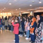 A group of students from Government College Women University Faisalabad (GCWUF) visiting Senate Museum at Parliament House