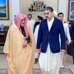 Imam-e-Kabah H.E Professor Dr. Sheikh Saleh bin Abdullah bin Humaid calls on Caretaker Prime Minister Anwaar-ul-Haq Kakar