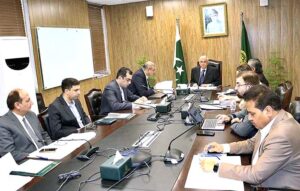 Caretaker Minister for Planning Development & Special Initiatives, Muhammad Sami Saeed & Chief Minister Balochistan Ali Mardan Khan Domki chairing Steering Committee meeting to review progress over Integrated Flood Resilience Adaptation Project, IFRAP. 