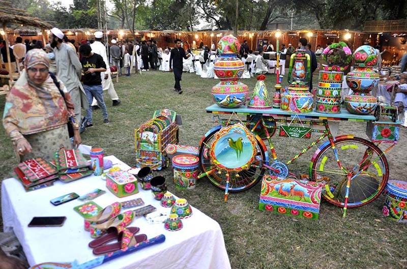 Folk dancers performances during the ten-day "Folk Festival Lok Mela" at Lok Virsa.
