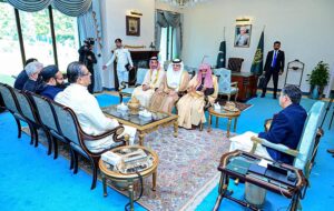 Imam-e-Kabah H.E Professor Dr. Sheikh Saleh bin Abdullah bin Humaid calls on Caretaker Prime Minister Anwaar-ul-Haq Kakar