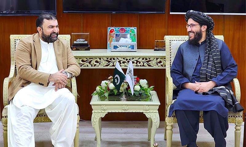 Head of Mission of Afghanistan Sardar Ahmad Shekib called on Caretaker Federal Minister for Interior Sarfraz Ahmed Bugti