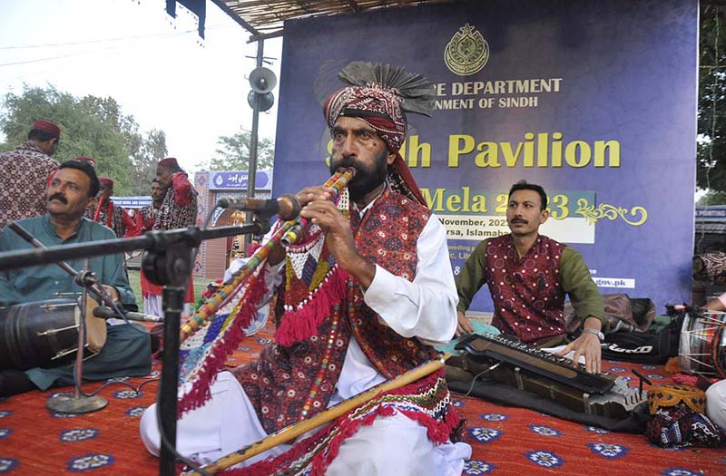 Folk singers performances during the Ten-Day "Folk Festival Lok Mela" at Lok Virsa