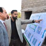 Caretaker Federal Minister for Health, Dr. Nadeem Jan visited G-11/3, Islamabad and received a briefing regarding the construction of Poly Clinic hospital expansion project