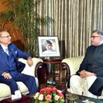 Pakistan's Ambassador-designate to Bulgaria, Modasar Chaudhry called on President Dr. Arif Alvi at Aiwan-e-Sadr.