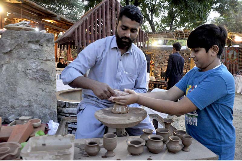 Folk singers performances during the Ten-Day "Folk Festival Lok Mela" at Lok Virsa