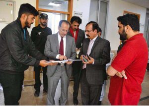 Caretaker Federal Health Minister Dr. Nadeem Jan visiting Community Health Centre G/13
