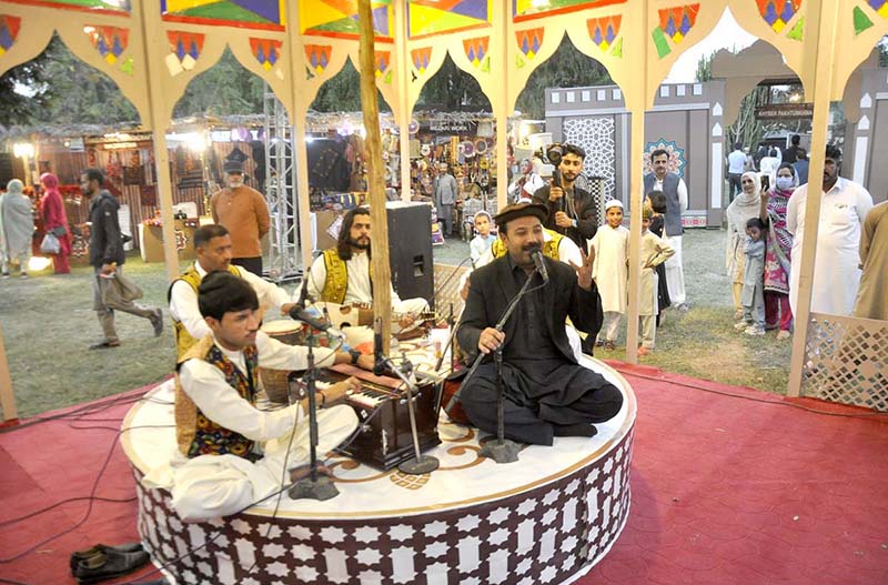 Folk singers performances during the Ten-Day "Folk Festival Lok Mela" at Lok Virsa