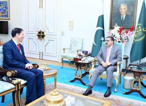 Caretaker Chief Minister Khyber Pakhtunkwa Justice (R) Arshad Hussain called on caretaker Prime Minister Anwaar-ul-Haq Kakar.