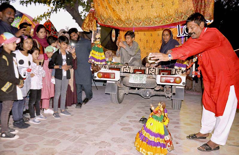 Folk singers performances during the Ten-Day "Folk Festival Lok Mela" at Lok Virsa