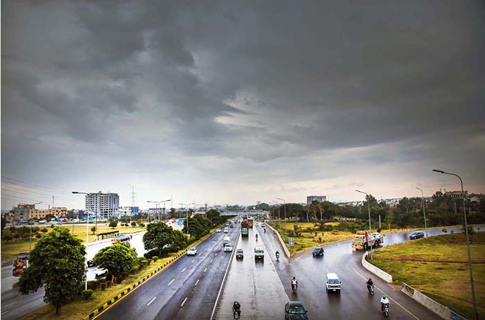 A view of thick clouds hovering over the skies of Federal Capital. A view of thick clouds hovering over the skies of Federal Capital.
