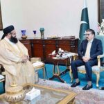 Special Representative of the Prime Minister for Religious Harmony and Pakistan diaspora in Middle East and Islamic Countries, Maulana Tahir Ashrafi calls on Caretaker Prime Minister Anwaar-ul-Haq Kakar
