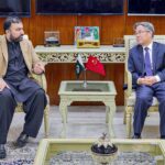 Caretaker Federal Minister for Interior Sarfraz Ahmed Bugti in a meeting with the Ambassador of China HE Jiang Zaidong
