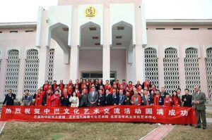 Ambassador of Pakistan to China Khalil Hashmi today met a delegation of Chinese traditional calligraphy artists from Beijing Delway Culture Communication Co., Ltd as part of China-Pakistan Cultural Exchange Event held at Pakistan Embassy in Beijing