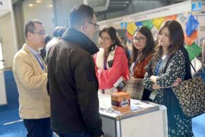 People visiting stall during the Pak China Industry Exhibition at the Expo Center