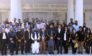 Governor Punjab Muhammad Baligh-ur-Rehman addressing on the occasion of World Diabetes Day at Governor House.