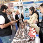 People visiting stall during the Pak China Industry Exhibition at the Expo Center