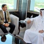 Caretaker Federal Minister for IT & Telecom Dr. Umar Saif meeting with Ambassador of Saudi Arabia in Pakistan H.E. Nawaf Said Al-Malki at his office