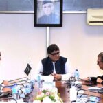 Federal Minister for Privatisation, Fawad Hasan Fawad chairing a meeting with FA on FWBL