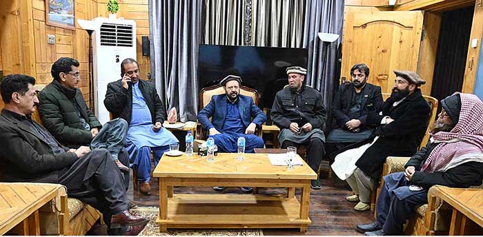 Chief Minister Gilgit-Baltistan Haji Gulbar Khan in a meeting with the delegation of Ahle-Hadees community during his visit