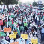 Anwaar Habib Academy organizes Dukhtar-e-Islam rally in support of Palestinians at Press Club