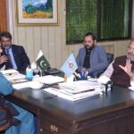 Imdad Ali Sindhi of Federal Education and Professional Training meeting with Vice Chancellor of Punjab University at Punjab University office