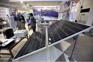 Visitors taking interest in display stuff during 1st Solar Exhibition 2023 at local hotel
