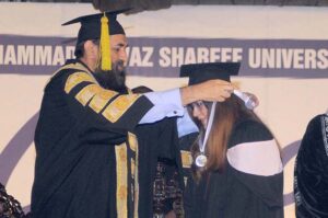 Governor of Punjab Muhammad Baligh Ur Rehman addressing during the 3rd Convocation of the Muhammad Nawaz Shareef University of Agriculture.