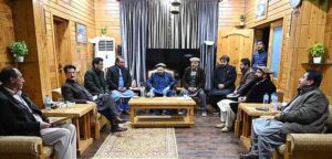 Chief Minister Gilgit-Baltistan Haji Gulbar Khan in a meeting with the delegation of Ahle-Hadees community during his visit