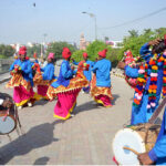 Artists are performing Saraiki dance (JHUMAR) Known for its rich heritage, Saraiki music is an integral part of Pakistani culture, originating from the Saraiki-speaking regions of Punjab, including Multan, Bahawalpur, and Dera Ghazi Khan. The music embodies a blend of traditional and contemporary elements, reflecting the essence of the region’s cultural diversity and history. (Match the picture with the feature by Jehangir Khan Tareen Slugged “Sweetness of Saraiki music” already been released